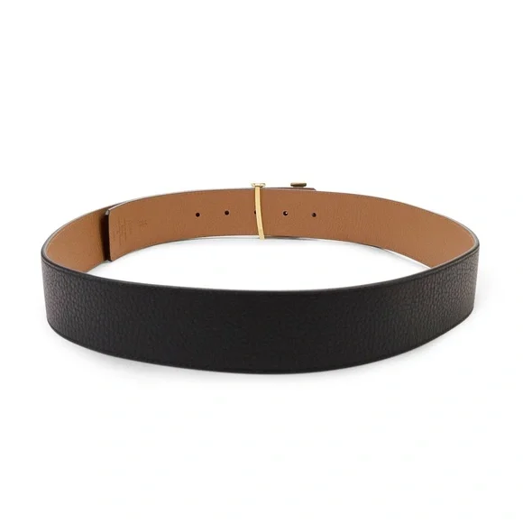 Louis Vuitton Black & Tan Reversible Initials 40MM Leather Belt Size 95